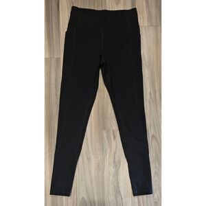 Chic Victoria's Secret Black Leggings with Gold Logo – Perfect for Any Occasion!